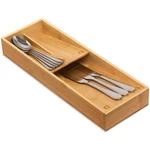 Guiogc Bamboo Silverware Drawer Organizer, Kitchen Cutlery Small, Brown. Fixed Price $26.04.