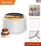 12 Inches White Round Sturdy Board Drums For Displaying Cakes, 1/2 .... Fixed Price $74.94.