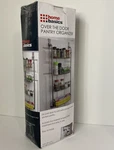Home Basics Heavy Duty 4 Tier Over The Door Storage Shelf Gray New. Fixed Price $39.99.