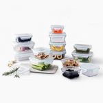 Glasslock Oven And Microwave Safe Food Storage Containers 28 Piece Set. Fixed Price $64.99.