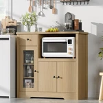 Kitchen Storage Cabinet With Microwave Stand Modern Buffet Sideboard Living Room. Fixed Price $142.99.