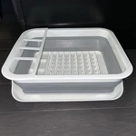 Madesmart Collapsible Dish Rack, Grey/white 14.5" X 12.5". Fixed Price $15.00.