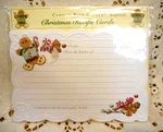 15 Count Carol's Rose Garden Recipe Cards Gingerbread Man & Christmas Candy. Fixed Price $24.00.