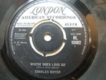 Charles Boyer Where Does Love Go 1965 7 London Hl 10002. Fixed Price $5.23.