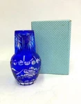 Crystal D'arc Water Bottle Blue Jug Kiriko Luli Covered. Fixed Price $159.80.