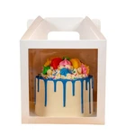 Gretel 10-PACK 8X8X8 Inch Box For Tall Cakes With Window Handle. Fixed Price $66.20.