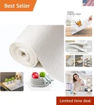Shelf And Drawer Liner For Kitchen Cabinet, Non Adhesive Slip Paper.... Fixed Price $25.45.