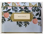 Rifle Paper Co. Home Anthropologie Citrus Floral Tin Recipe Box Cards New. Fixed Price $17.99.