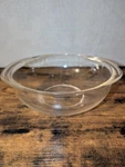 Vintage Pyrex 024 Round Clear Glass Casserole Dish Quart No Lid. Fixed Price $14.67.