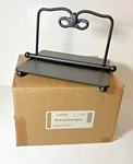 Longaberger Black Wrought Iron Napkin Holder 8" Square With Weighted Bar New. Fixed Price $29.95.