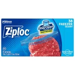 Ziploc Qt Clear Freezer Bag Pk #00381 New. Fixed Price $8.99.