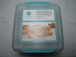 Martha Stewart Sistema 6 Piece 1.9 Cup Food Storage Sandwich Container Set. Fixed Price $18.99.