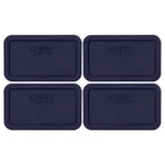 Pyrex 7214-PC Rectangle 4.8 Cup Storage Lid Cover Blue 4PK For Glass Dish. Fixed Price $18.99.