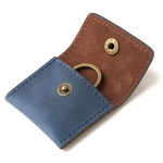 Leather Pouch Wedding Engagement Ring Holder For & Women - Handcrafted Blue. Fixed Price $20.23.