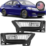 Waterproof Fog Lights For 2013-2015 Honda Accord Clear Lens Kit With H8 Bulbs. Fixed Price $74.99.