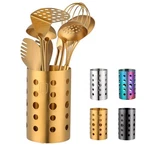Qru Kitchen Utensil Holder For Countertop (H6.7 X W4.1 ), Stainless. Fixed Price $31.67.