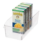 Oggi Fridge/pantry W/fingergrip Handle (14.25" X 6-INCH Deep Bin, Clear. Fixed Price $16.92.