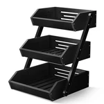 G.a Homefavor Large Bamboo Fruit Basket, Bowl For 3-TIER, Black. Fixed Price $65.99.