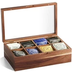 Danfoxer Acacia Wood Tea Bag Organizers, And Sugar Packet Storage Brown. Fixed Price $43.99.
