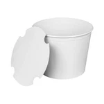 Food Bucket With Lid 85 Oz 7.36" Diameter X White Paper 180/CARTON. Fixed Price $268.97.
