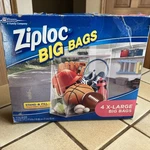 Ziploc Big Bags Ct 10 Gal Disc Xl Stand & Fill 24X 20 7" 3 Bonus F/s. Fixed Price $45.00.