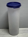 Tupperware Tall Food Storage Canister Container 890 Ml Blue Lid 1643-II Plastic. Fixed Price $12.99.