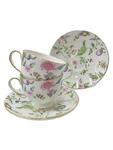Wedgwood Sweet Plum Bone China Cup And Saucer Floral Multicolour Set Of 2. Fixed Price $210.00.