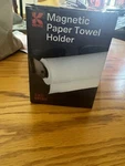 Katzco Magnetic Paper Towel Holder - Heavy Duty Steel With Backi. Fixed Price $15.00.
