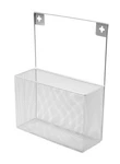 Ybm Home Silver Mesh Wall Mount Pantry Caddy, Wrap Rack Size 10 1/2 X 14 .... Fixed Price $27.16.