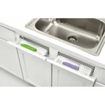 Rev-a-shelf 6572-14-52 White Inch Wide Sink Front Tip Out Two Tray Set. Fixed Price $37.96.