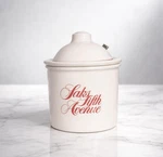 Saks Fifth Avenue Collectible Ceramic Jar With Lid. Fixed Price $10.50.