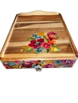 Pioneer Woman Coffee Pod Drawer Wild Flowers Farmhouse Kitchen Decor Wood. Fixed Price $39.99.
