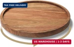Vertorgan Lazy Susan Organizer For Kitchen,acacia Wood Turntable Cabinet, Pa. Fixed Price $16.23.