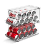 Set Of 2 Stackable Drink Can Organizer For Fridge, Freezer, Kitchen, Countert.... Fixed Price $36.14.