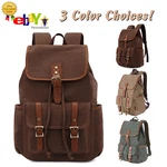 Kaukko Vintage Unisex Casual Canvas Backpack Rucksack Book Bag Satchel Hiking.... Fixed Price $37.88.