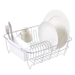 Sweet Home Collection Metal Piece Dish Drying 14.5" X 13" 5.25", White. Fixed Price $32.44.
