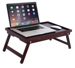 Birdrock Home Bamboo Lap Tray With Black Top Foldable Breakfast Serving Bed.... Fixed Price $45.61.