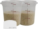 Cambro 6-QUART Round Food Storage Container With Lid Bpa-free 2PACK /scraper. Fixed Price $26.99.