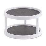 Copco Non-skid Turntable, 2-TIER, 12-INCH, Durable & Easy Clean, White/gray. Fixed Price $23.84.