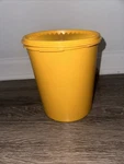 Vintage Tangerine Orange Tupperware Canister 807-8 Lid 808-2 Rare. Fixed Price $15.00.
