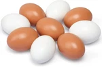 Sallyfashion 9PCS Fake Eggs, Chicken Nesting Help Lay Hens Kitchen Wooden. Fixed Price $15.68.