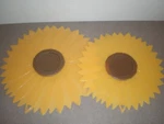 Set Of 2 Charles Viancin Silicon Lid Covers Sunflower 11" & 9" Euc Airtight Seal. Fixed Price $12.00.