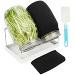 Zeato Sprouting Jar Kit Seed Sprouter Set For Growing 32 Ounces, Black. Fixed Price $28.58.