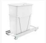 Rev-a-shelf RV-12PB-S 35 Qt Pull-out Trash Can White Full Extension Slides New!!. Fixed Price $69.00.