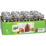 Ball 61000 Canning Jar, Regular Mouth, 16 Oz, Glass, Silver Cap/lid. Fixed Price $37.17.