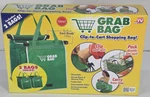 Grab Set Of 2 Reusable Shopping Clip Cart Grocery Pack And Carry. Fixed Price $13.50.