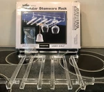 New Acrylic Modular Stemware Rack Under Cabinet Shelf By Jubilee. Fixed Price $22.52.