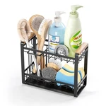 Sink Caddy Organizer With Wooden Handle, 2-TIER Rustproof Metal Organize.... Fixed Price $29.02.