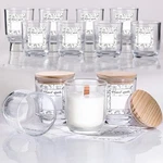 Letine 8OZ Glass Candle Jars With Lids - 12PCS Set For Making, Versati.... Fixed Price $39.83.