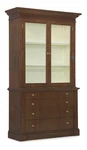Hooker Furniture 6123-75906 Archives 55"W 4 Drawer Glass And Classic Walnut /. Fixed Price $5638.00.